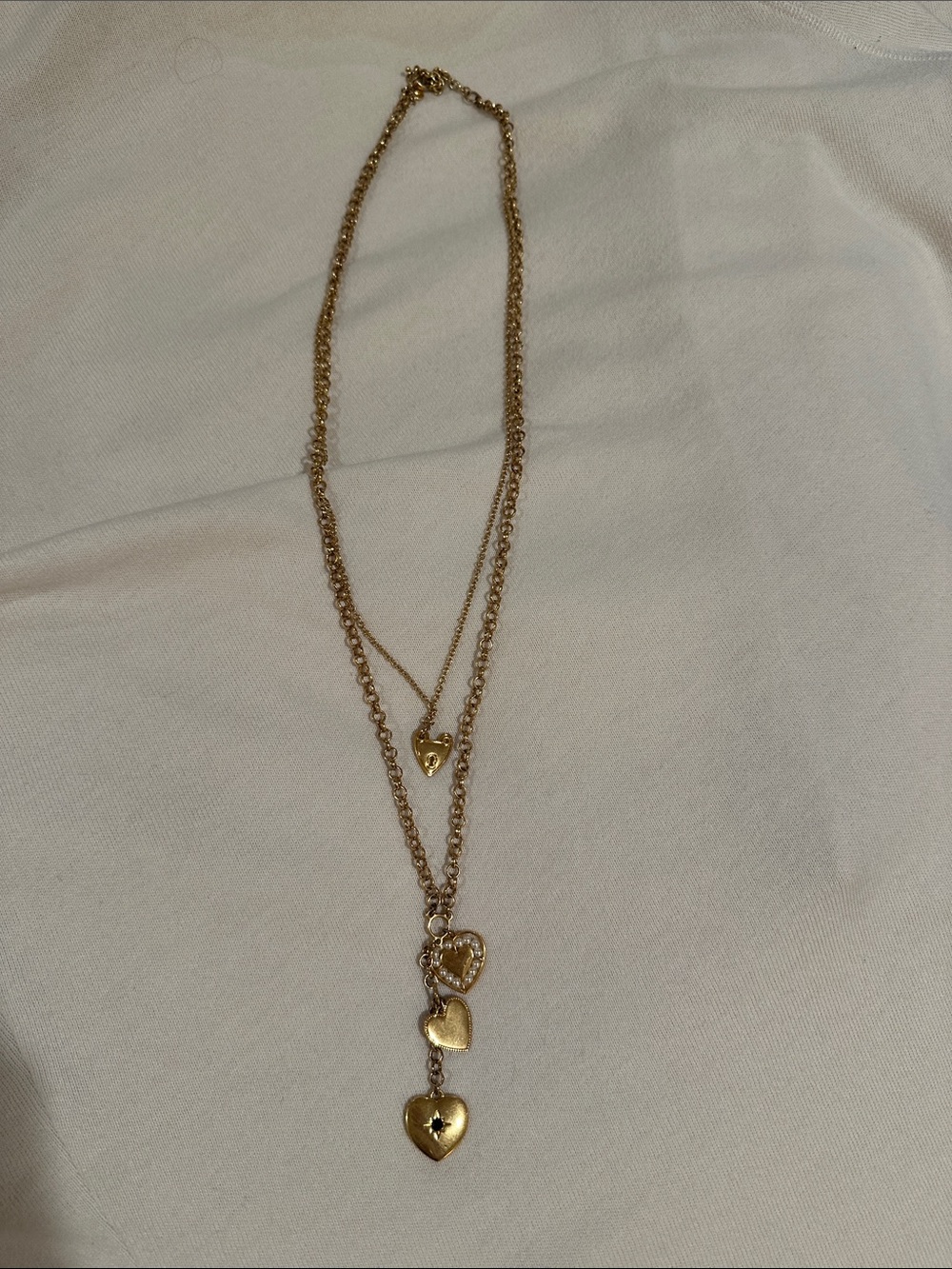 J crew layered necklace